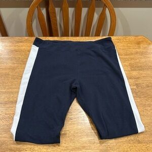 Aeropostale blue leggings with a white stripe Size XL
